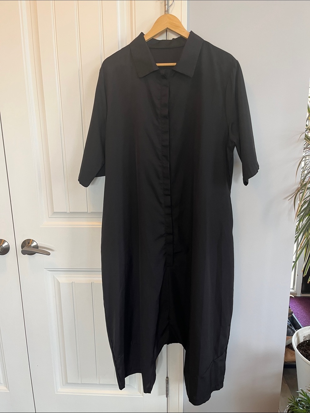 Minimalist Drop Crotch Harem Jumpsuit XXL